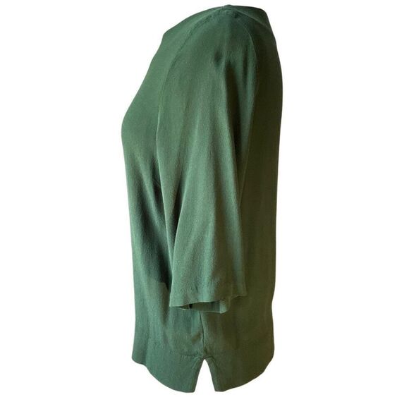 H&M Boatneck 3/4 Length Wide Sleeve, 4. Forest Green. Great TShirt Alternative! - Picture 4 of 13